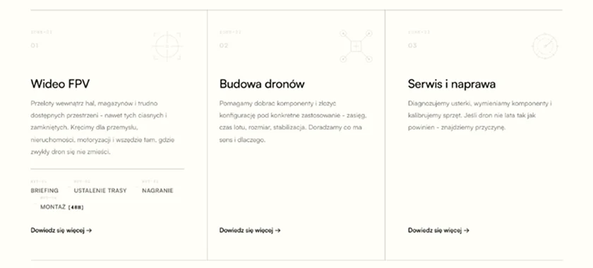 Projekt graficzny strony www - portfolio Laap Code